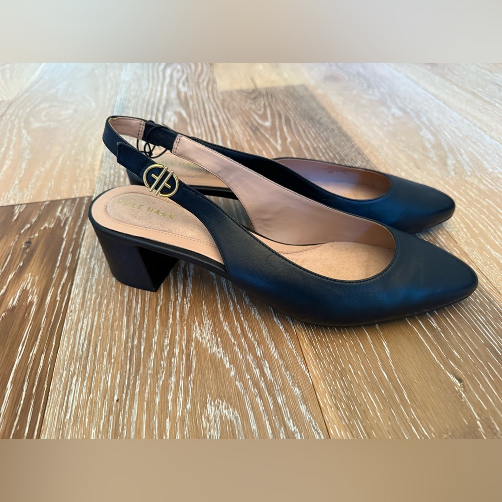 Cole Haan black The Go-To Slingback Pump 45 mm NEW size 11 - Picture 6 of 9